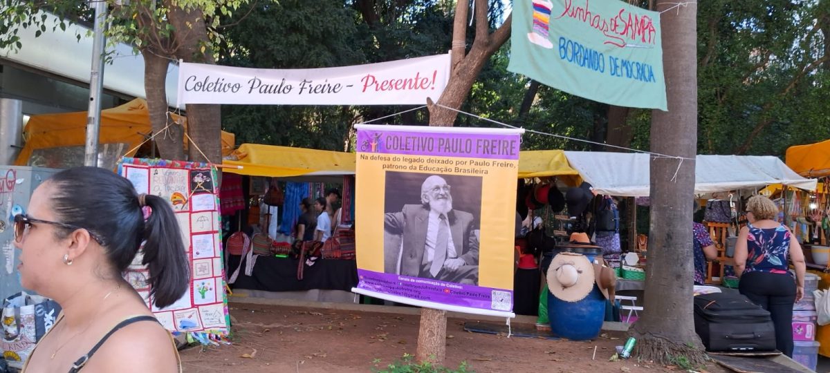 Paulo Freire, 102 anos, ato na Av. Paulista, São Paulo/SP.