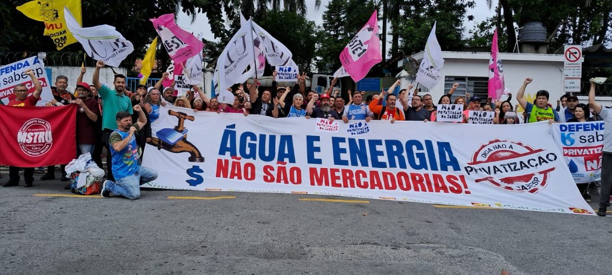 Contra a privatização da SABESP, São Paulo/SP em 02/11/2023